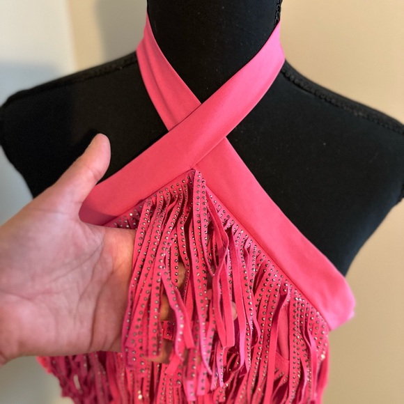 Fringe Halter Top XL - Picture 3 of 9